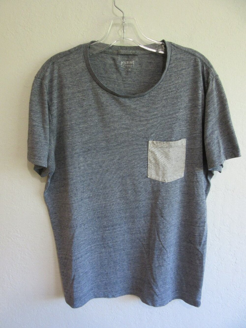 Marine Layer Gray M Short Sleeve Shirt